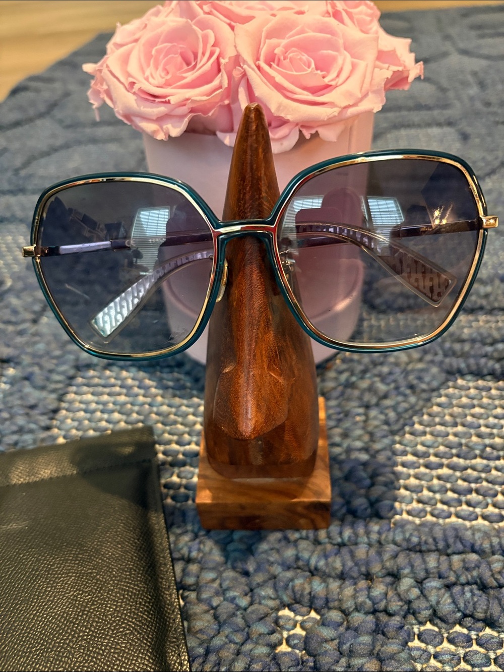 FURLA made in Italy Blue-Tinted Oversized Women's Sunglasses